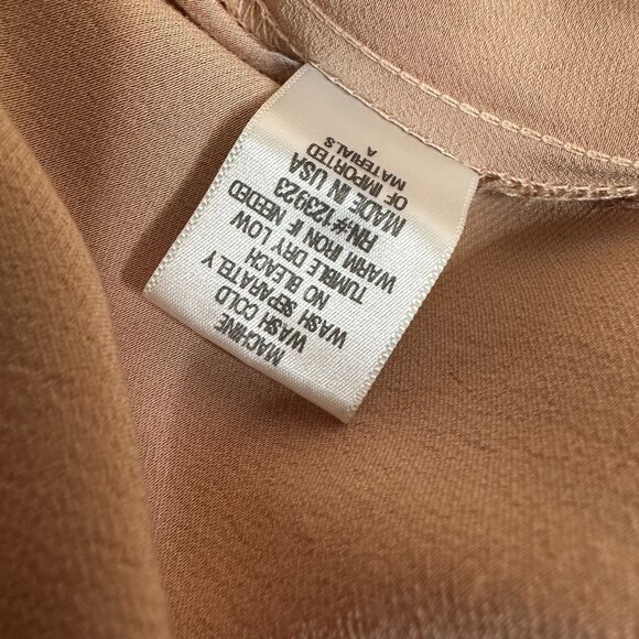 LACAUSA Santi Jumpsuit Pink Rose Satin Wide Leg Sleeveless V Neck Langenlook M - Picture 6 of 8